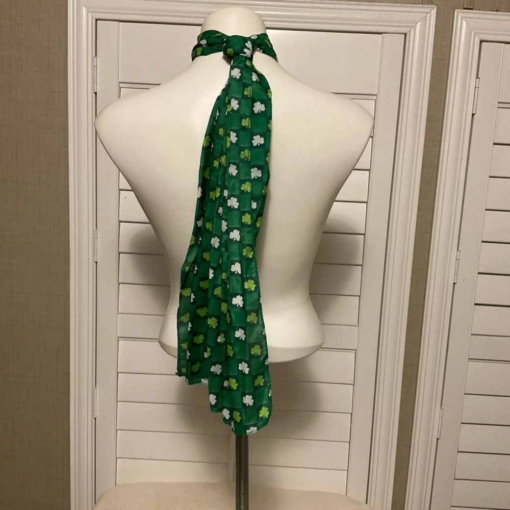 Green Floral Women's Scarf
